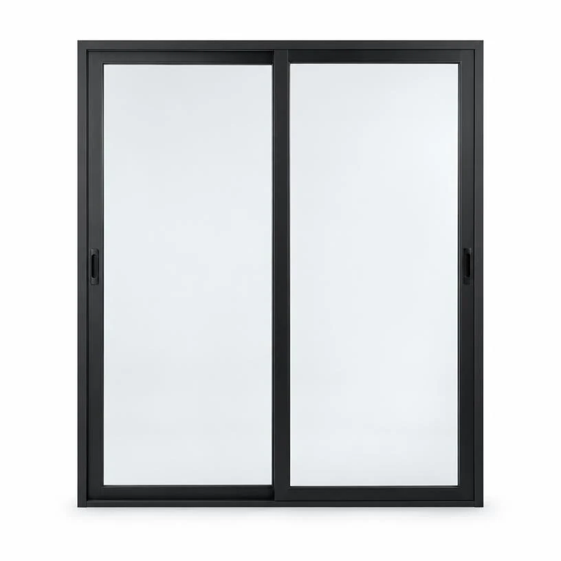 Porta Balcão 2 Folhas em acabamento preto